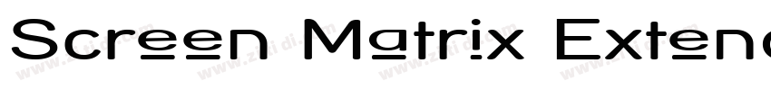 Screen Matrix Extend字体转换